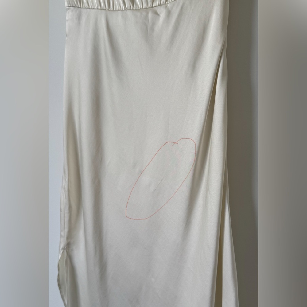 Abercrombie & Fitch One-Shoulder Satin Knotted Midi Dress - Size SP - Picture 16 of 16